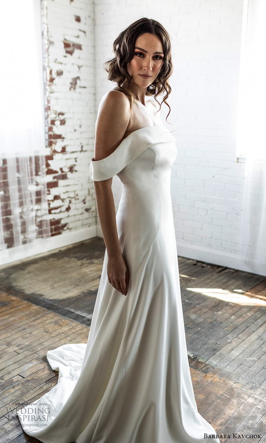 barbara kavchok 2022 nouveau bridal off shoulder straps straight across neckline clean minimalist a line wedding dress chapel train (11) sv barbara kavchok 2022 nouveau bridal off shoulder straps straight across neckline clean minimalist a line wedding dress chapel train (11) sv