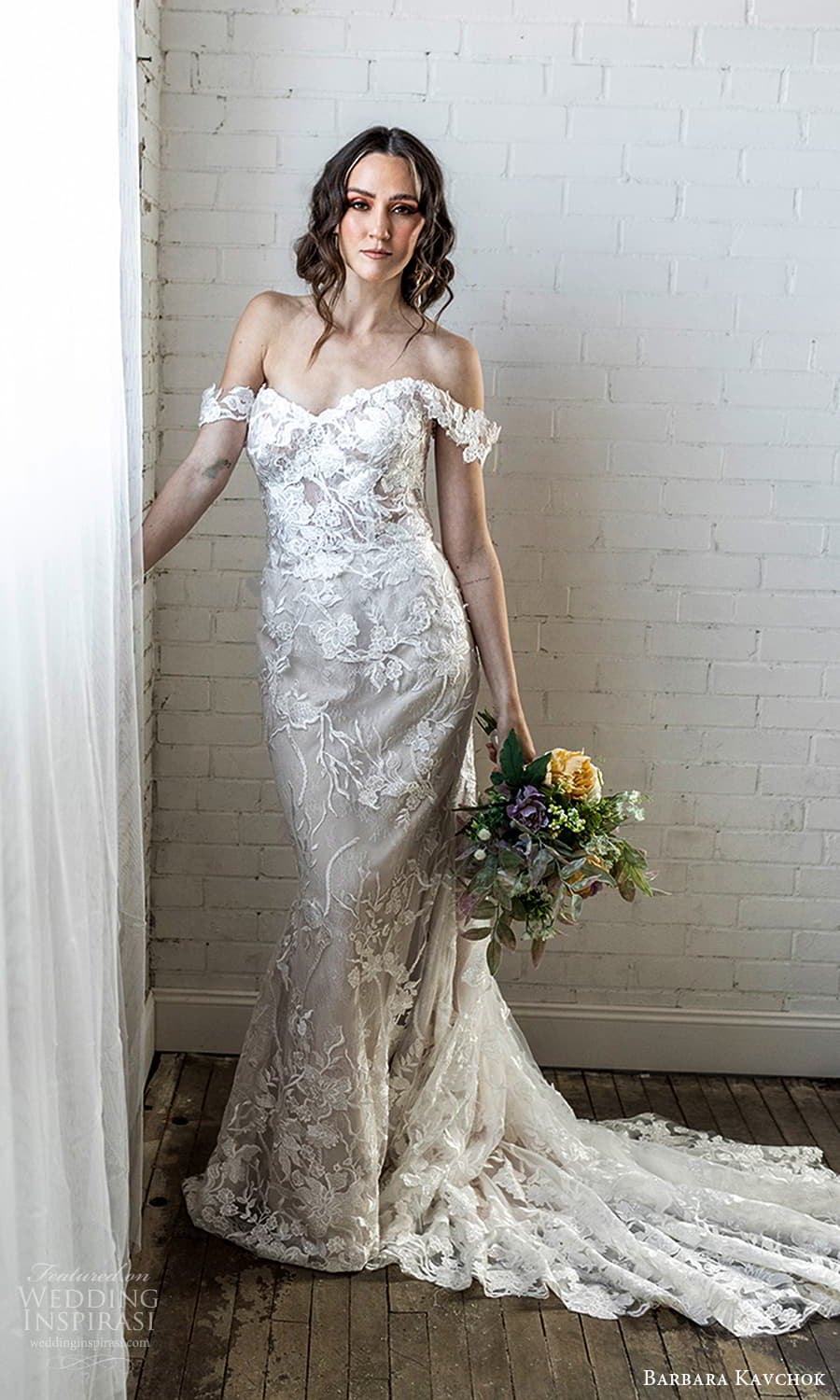 barbara kavchok 2022 nouveau bridal off shoulder straps sweetheart neckline fully embellished lace sheath wedding dress chapel train (10) mv barbara kavchok 2022 nouveau bridal off shoulder straps sweetheart neckline fully embellished lace sheath wedding dress chapel train (10) mv