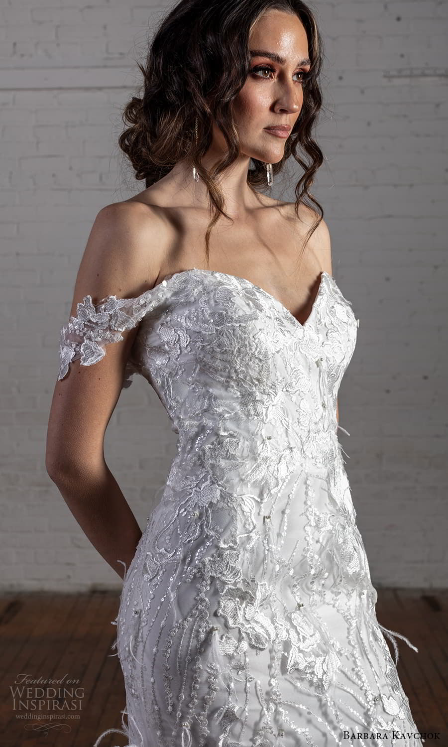 barbara kavchok 2022 nouveau bridal off shoulder straps sweetheart neckline fully embellished lace sheath wedding dress chapel train (14) zv barbara kavchok 2022 nouveau bridal off shoulder straps sweetheart neckline fully embellished lace sheath wedding dress chapel train (14) zv