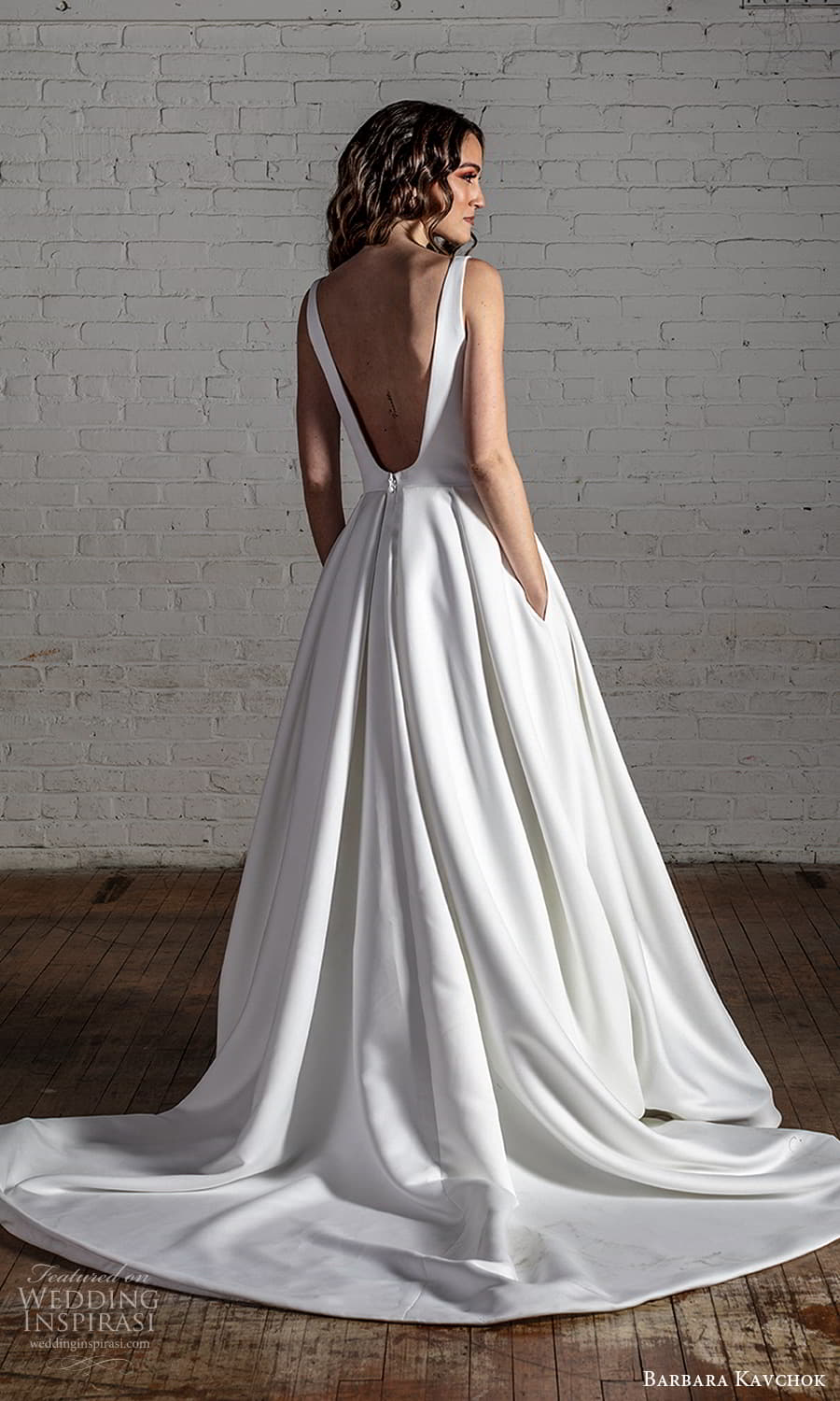 barbara kavchok 2022 nouveau bridal sleeveless straps square neckline clean minimalist a line ball gown wedding dress chapel train (4) bv barbara kavchok 2022 nouveau bridal sleeveless straps square neckline clean minimalist a line ball gown wedding dress chapel train (4) bv