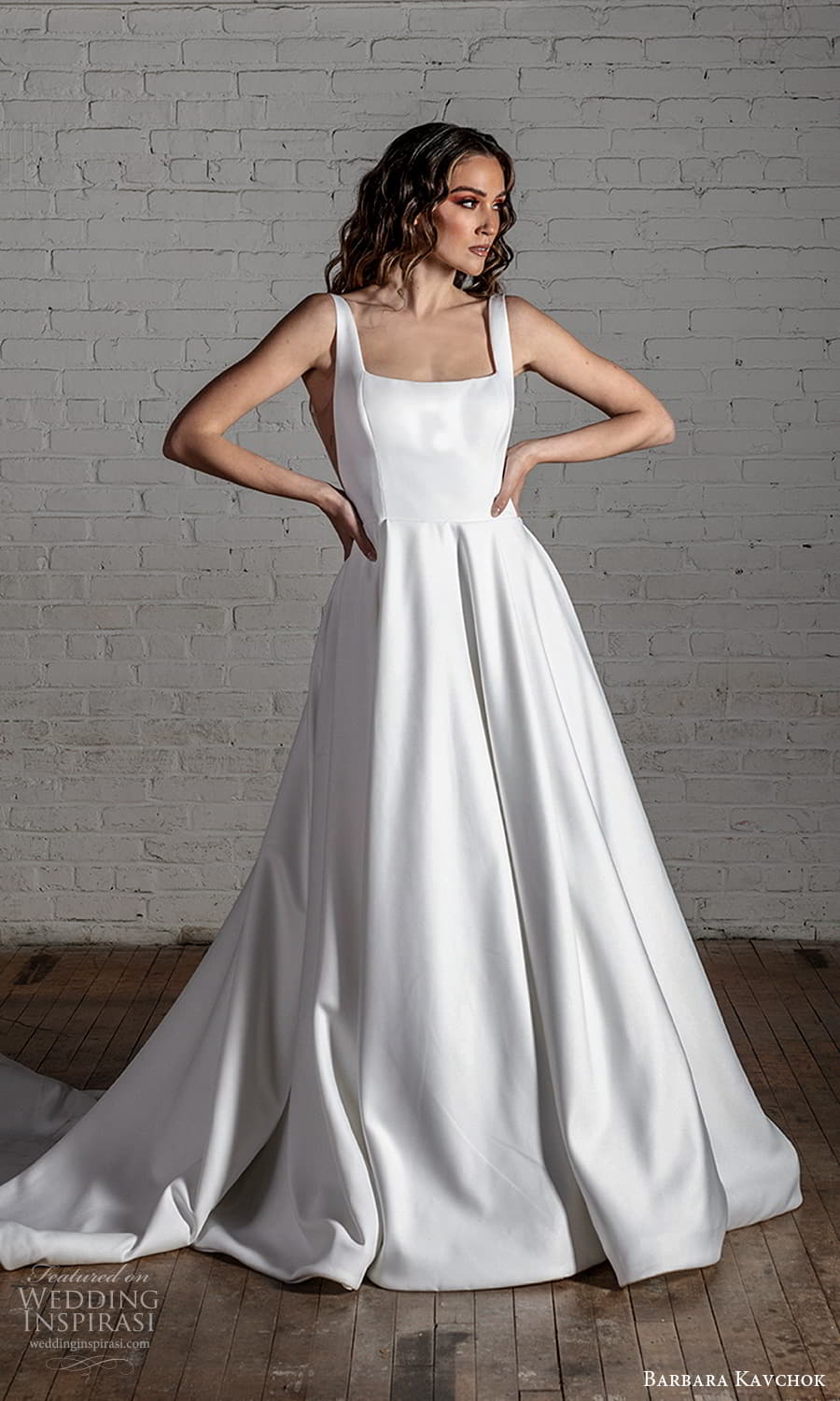 barbara kavchok 2022 nouveau bridal sleeveless straps square neckline clean minimalist a line ball gown wedding dress chapel train (4) mv barbara kavchok 2022 nouveau bridal sleeveless straps square neckline clean minimalist a line ball gown wedding dress chapel train (4) mv