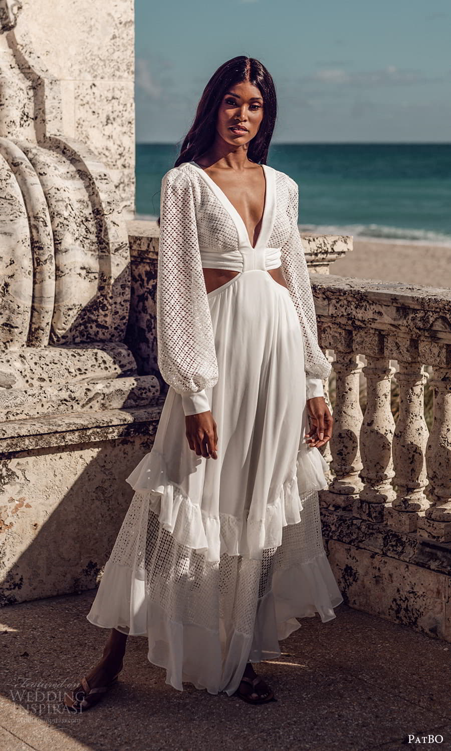 patbo spring 2022 bridal long bishop sleeves v neckline a line wedding dress (1) mv patbo spring 2022 bridal long bishop sleeves v neckline a line wedding dress (1) mv