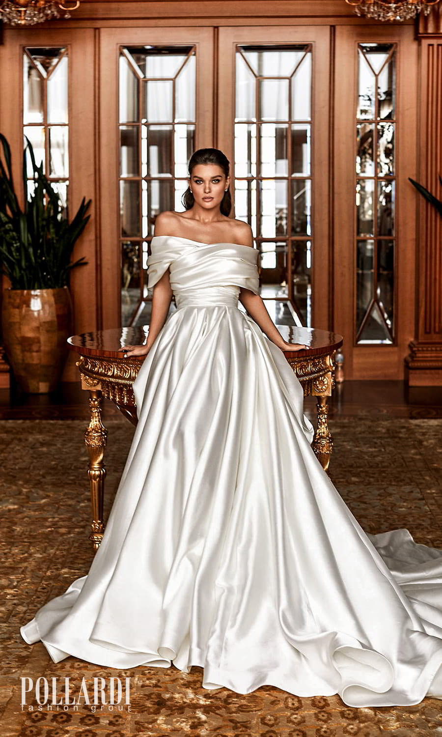 pollardi 2022 your triumph bridal strapless sweetheart necklnie clean minimalist a line ball gown weddingdress chapel train ruched shrug (dignity) mv