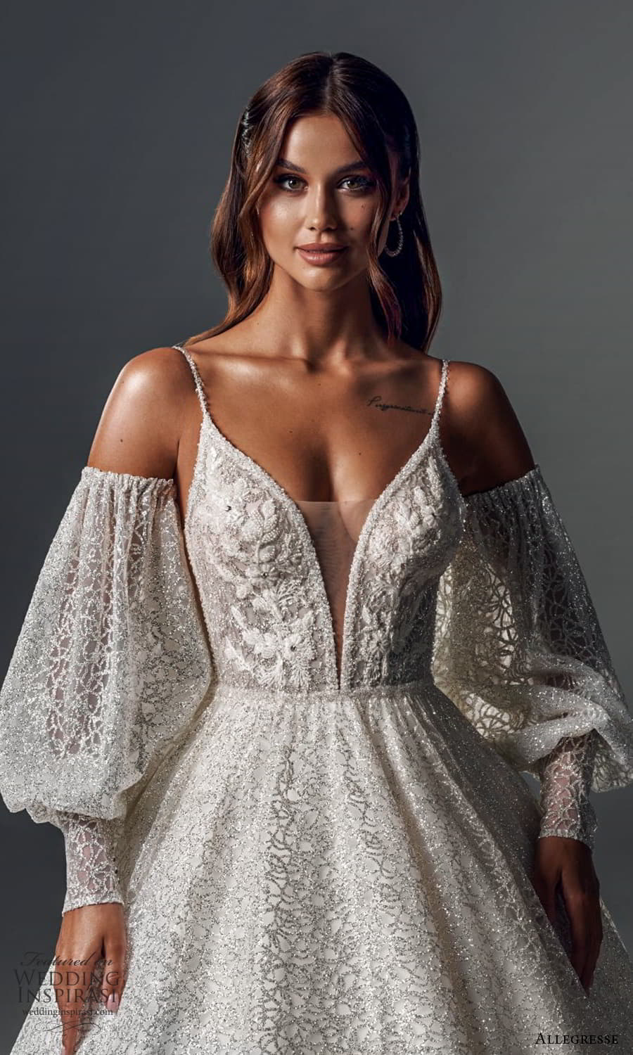 allegresse 2022 bridal detached bishop sleves sleeveless straps plunging v necklne fully embellished a line ball gown wedding dress chapel train (6) zv allegresse 2022 bridal detached bishop sleves sleeveless straps plunging v necklne fully embellished a line ball gown wedding dress chapel train (6) zv