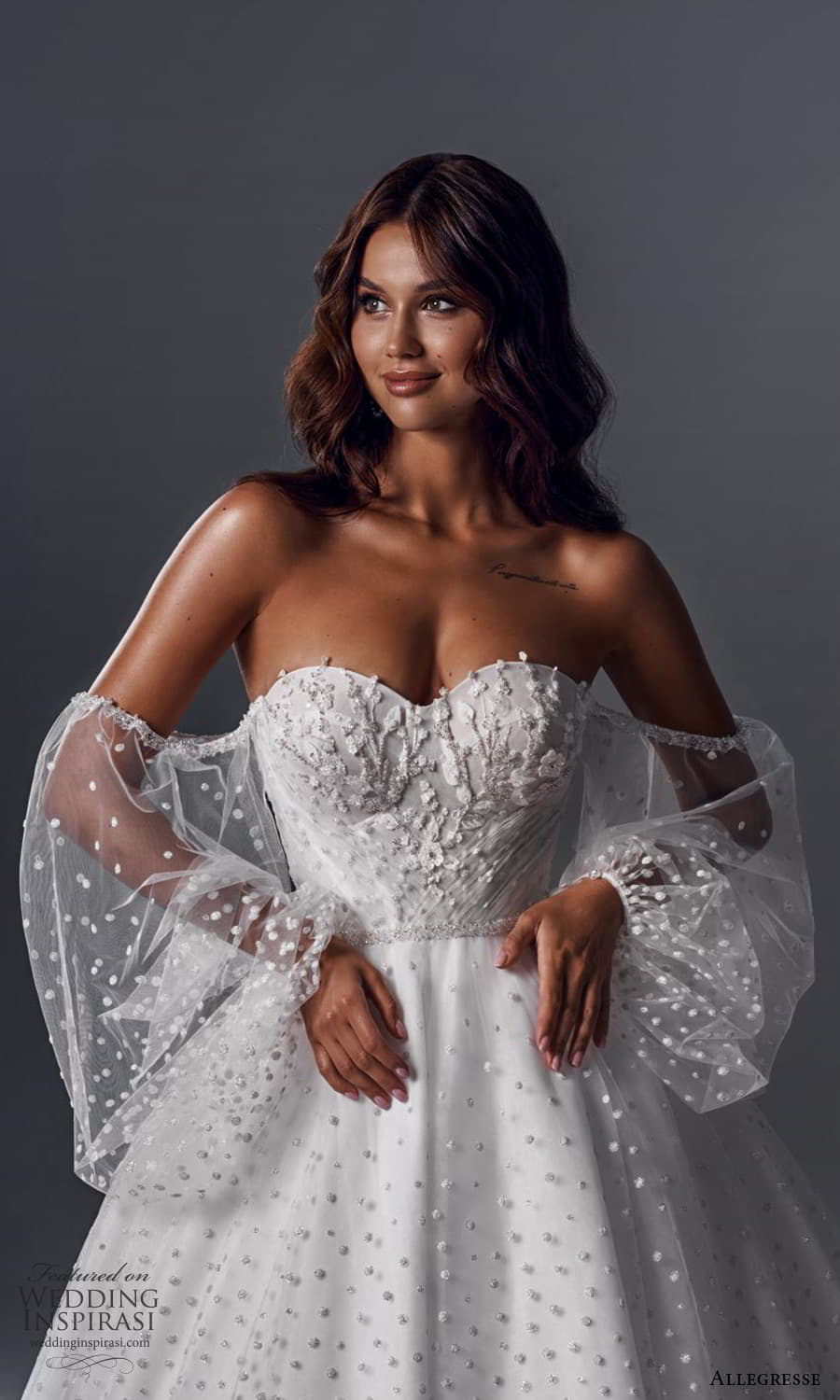 allegresse 2022 bridal sheer balloon sleeve sweetheart necklne embellished a line ball gown wedding dress chapel train (16) zv allegresse 2022 bridal sheer balloon sleeve sweetheart necklne embellished a line ball gown wedding dress chapel train (16) zv