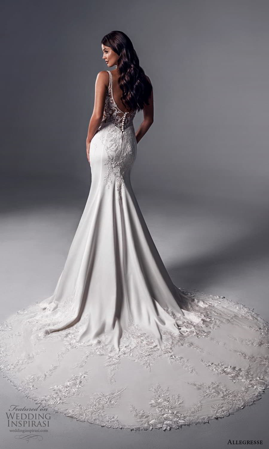 allegresse 2022 bridal sleeveless straps sweetheart neckline embellished sheath wedding dress chapel train (13) bv allegresse 2022 bridal sleeveless straps sweetheart neckline embellished sheath wedding dress chapel train (13) bv