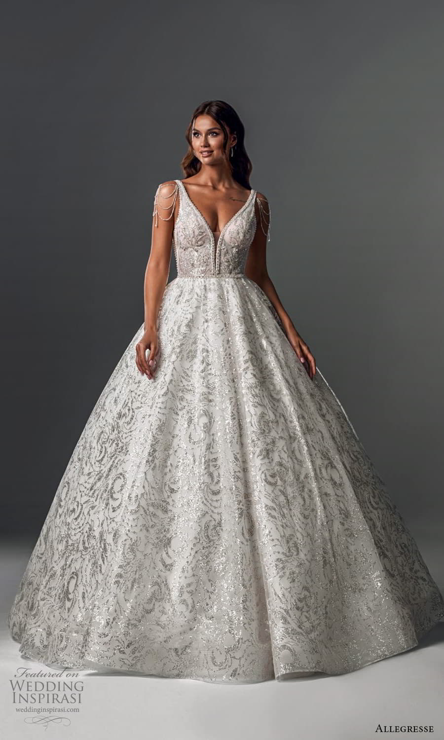 allegresse 2022 bridal sleeveless straps v neckline fully embellished a line ball gown wedding dress chapel train (11) mv allegresse 2022 bridal sleeveless straps v neckline fully embellished a line ball gown wedding dress chapel train (11) mv