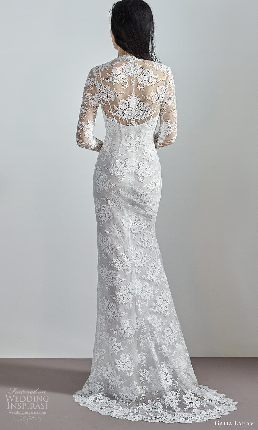 galia lahav 2022 pret bridal long sleeves v neckline fully embellished lace sheath wedding dress slit skirt (2) bv galia lahav 2022 pret bridal long sleeves v neckline fully embellished lace sheath wedding dress slit skirt (2) bv