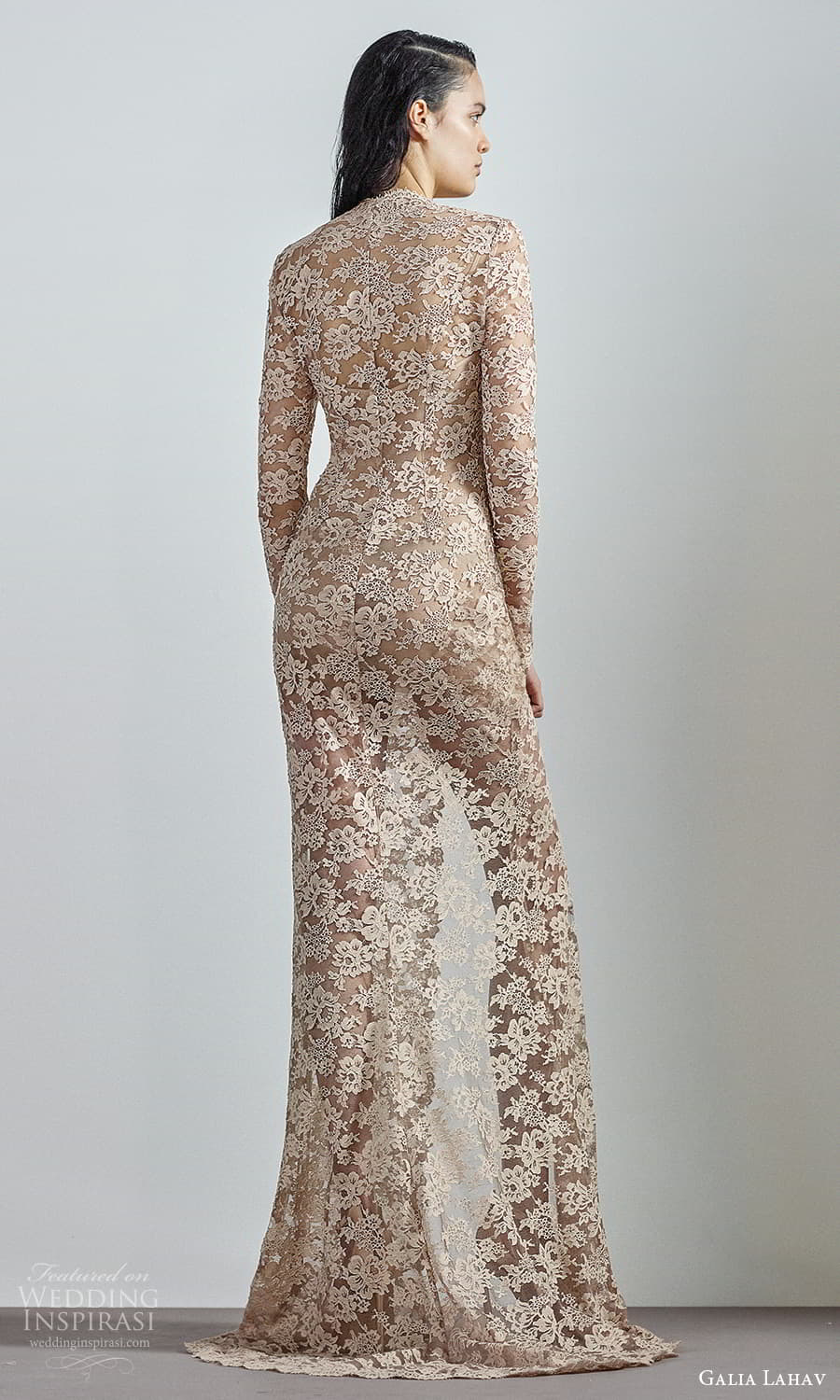 galia lahav 2022 pret bridal long sleeves v neckline fully embellished lace sheath wedding dress slit skirt blush (3) bv galia lahav 2022 pret bridal long sleeves v neckline fully embellished lace sheath wedding dress slit skirt blush (3) bv