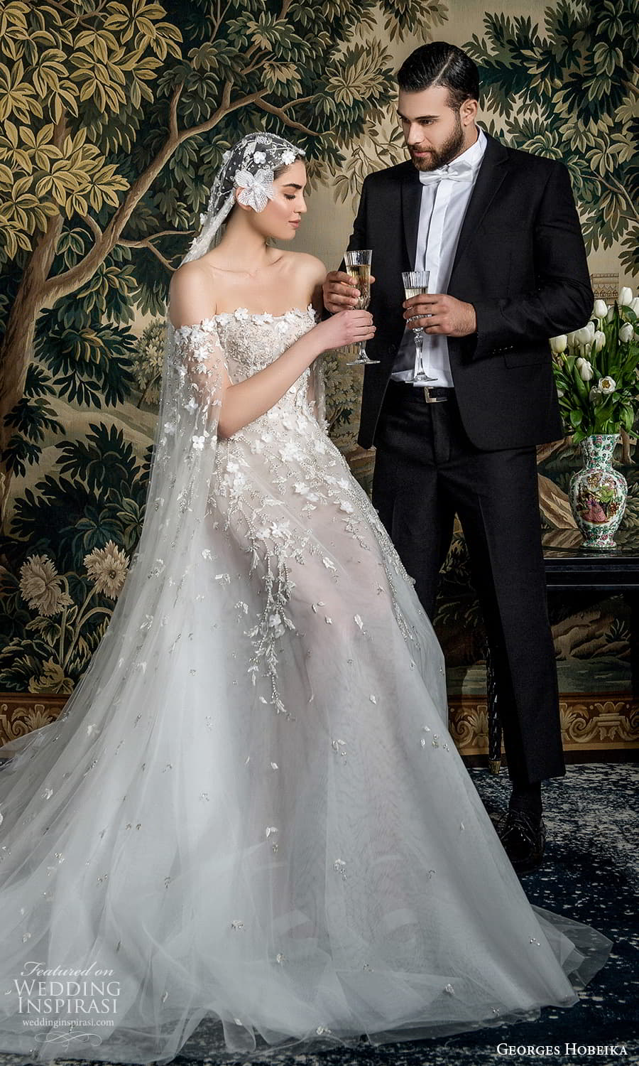 georges hobeika spring 2022 bridal off shoulder split long sleeves semi sweetheart neckline fully embellished a line ball gown wedding dress chapel train (7) mv georges hobeika spring 2022 bridal off shoulder split long sleeves semi sweetheart neckline fully embellished a line ball gown wedding dress chapel train (7) mv