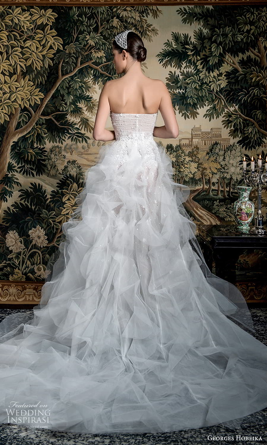 georges hobeika spring 2022 bridal strapless straight across neckline fully embellished a line wedding dress ruffle skirt (13) bv georges hobeika spring 2022 bridal strapless straight across neckline fully embellished a line wedding dress ruffle skirt (13) bv