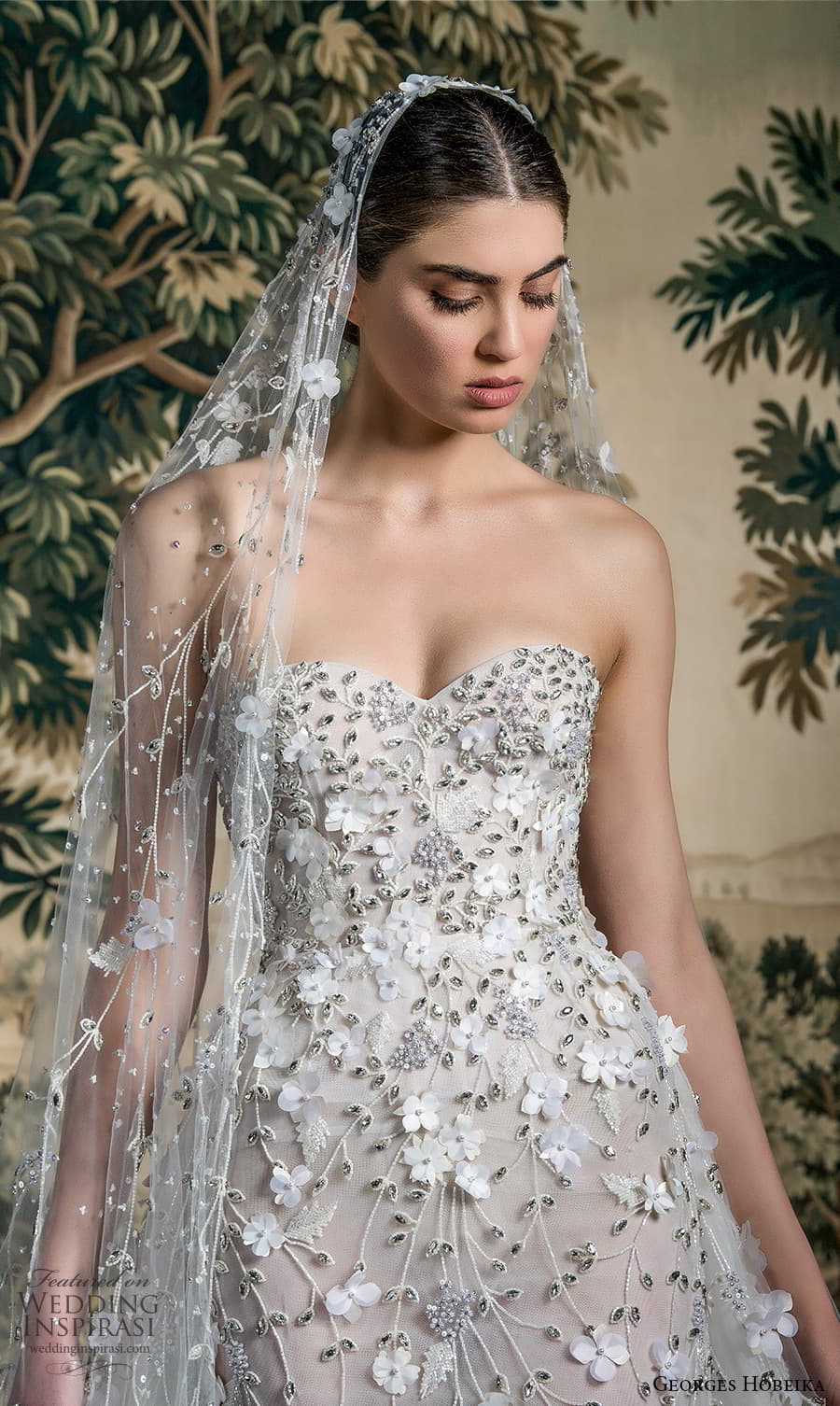 georges hobeika spring 2022 bridal strapless sweetheart neckline fully embellished sheath wedding dress a line overskirt (10) lv georges hobeika spring 2022 bridal strapless sweetheart neckline fully embellished sheath wedding dress a line overskirt (10) lv