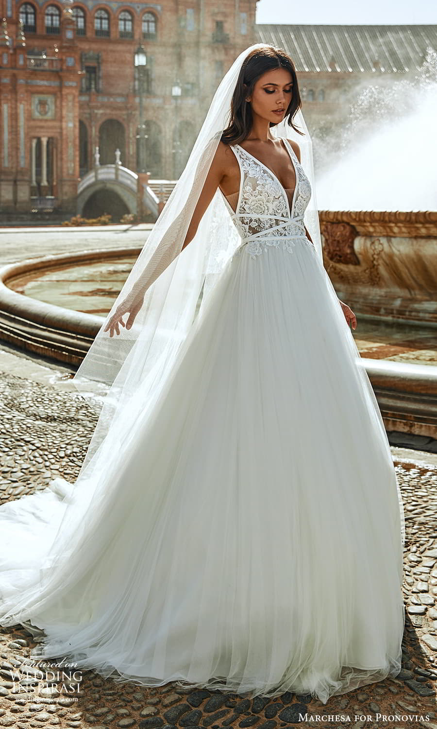 marchesa for pronovias 2022 bridal sleeveless straps plunging v necklnie embellished bodice a line wedding dress chapel train (12) mv marchesa for pronovias 2022 bridal sleeveless straps plunging v necklnie embellished bodice a line wedding dress chapel train (12) mv