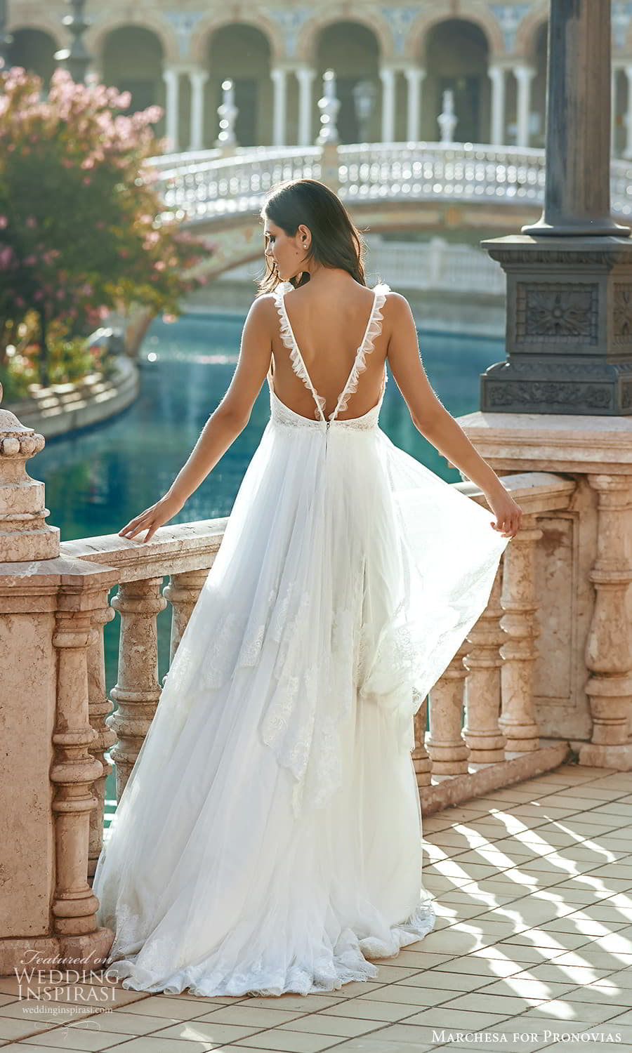 marchesa for pronovias 2022 bridal sleeveless straps sweetheart neckline embellished bodice empire wedding dress sweep train (8) bv marchesa for pronovias 2022 bridal sleeveless straps sweetheart neckline embellished bodice empire wedding dress sweep train (8) bv
