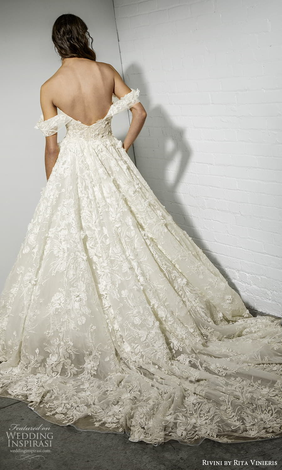 rivini rita vinieris spring 2022 bridal off shoulder straps sweetheart neckline fully embellished a line ball gown wedding dress chapel train (8) bv rivini rita vinieris spring 2022 bridal off shoulder straps sweetheart neckline fully embellished a line ball gown wedding dress chapel train (8) bv