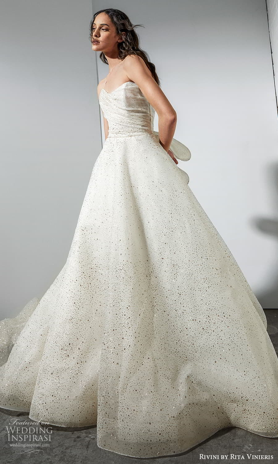 rivini rita vinieris spring 2022 bridal strapless sweetheart neckline fully embellished a line ball gown wedding dress chapel train (10) mv rivini rita vinieris spring 2022 bridal strapless sweetheart neckline fully embellished a line ball gown wedding dress chapel train (10) mv
