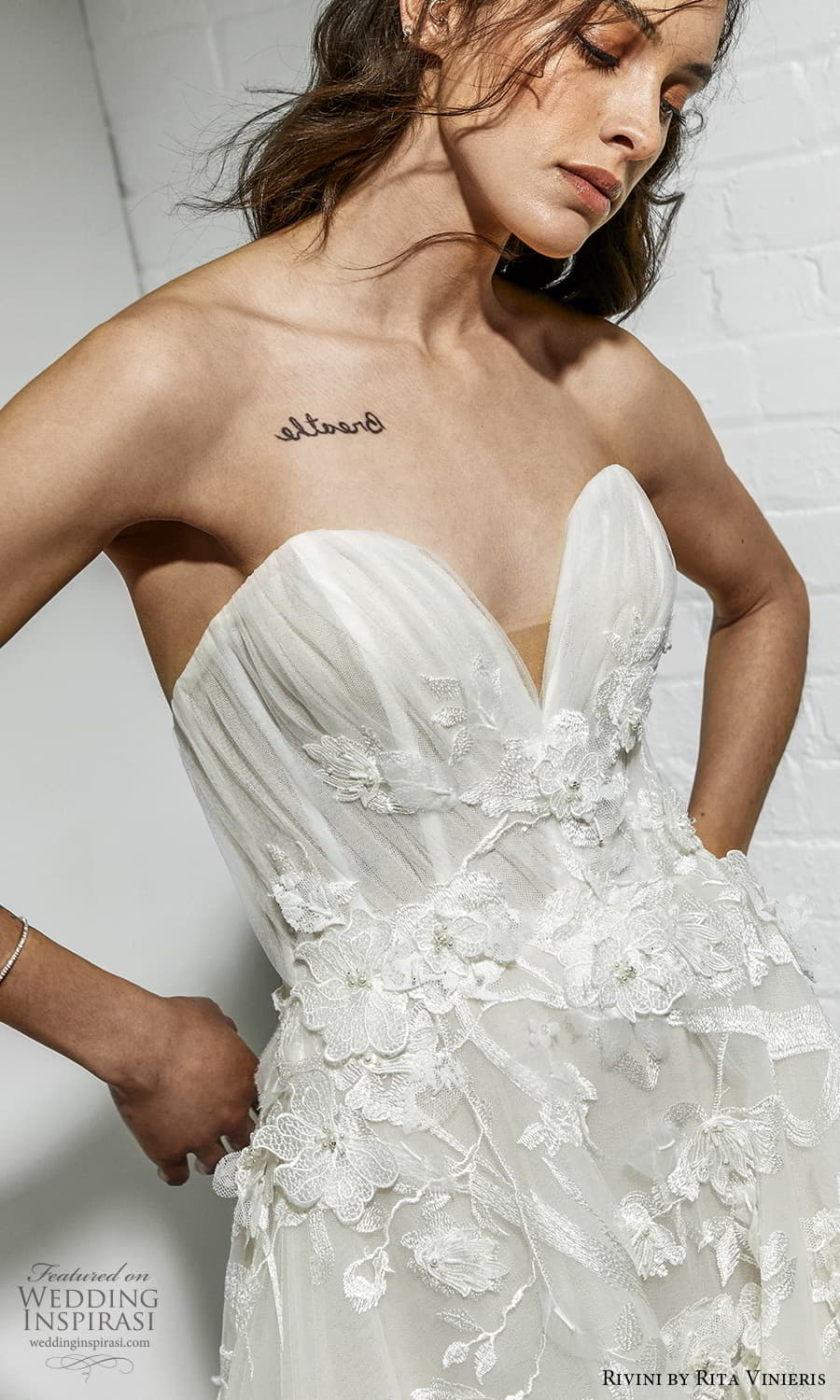 rivini rita vinieris spring 2022 bridal strapless sweetheart neckline fully embellished a line ball gown wedding dress chapel train (8) zv rivini rita vinieris spring 2022 bridal strapless sweetheart neckline fully embellished a line ball gown wedding dress chapel train (8) zv