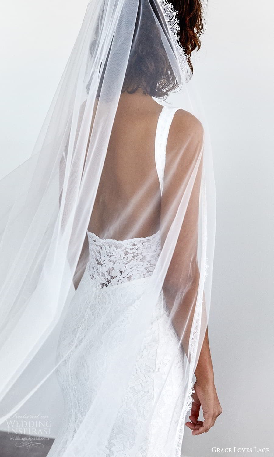 grace loves lace 2021 capsule bridal sleeveless straps v neckline fully embellished lace sheath wedding dress chapel train veil (2) zbv grace loves lace 2021 capsule bridal sleeveless straps v neckline fully embellished lace sheath wedding dress chapel train veil (2) zbv