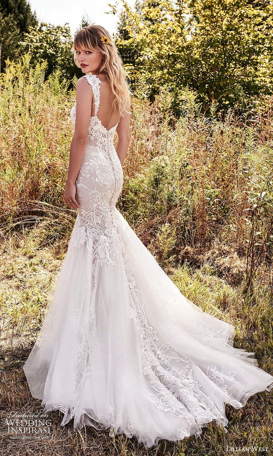 lillian west fall 2021 bridal mini cap sleeves sweetheart neckline fully embellished sheath wedding dress chapel train (14) bv lillian west fall 2021 bridal mini cap sleeves sweetheart neckline fully embellished sheath wedding dress chapel train (14) bv