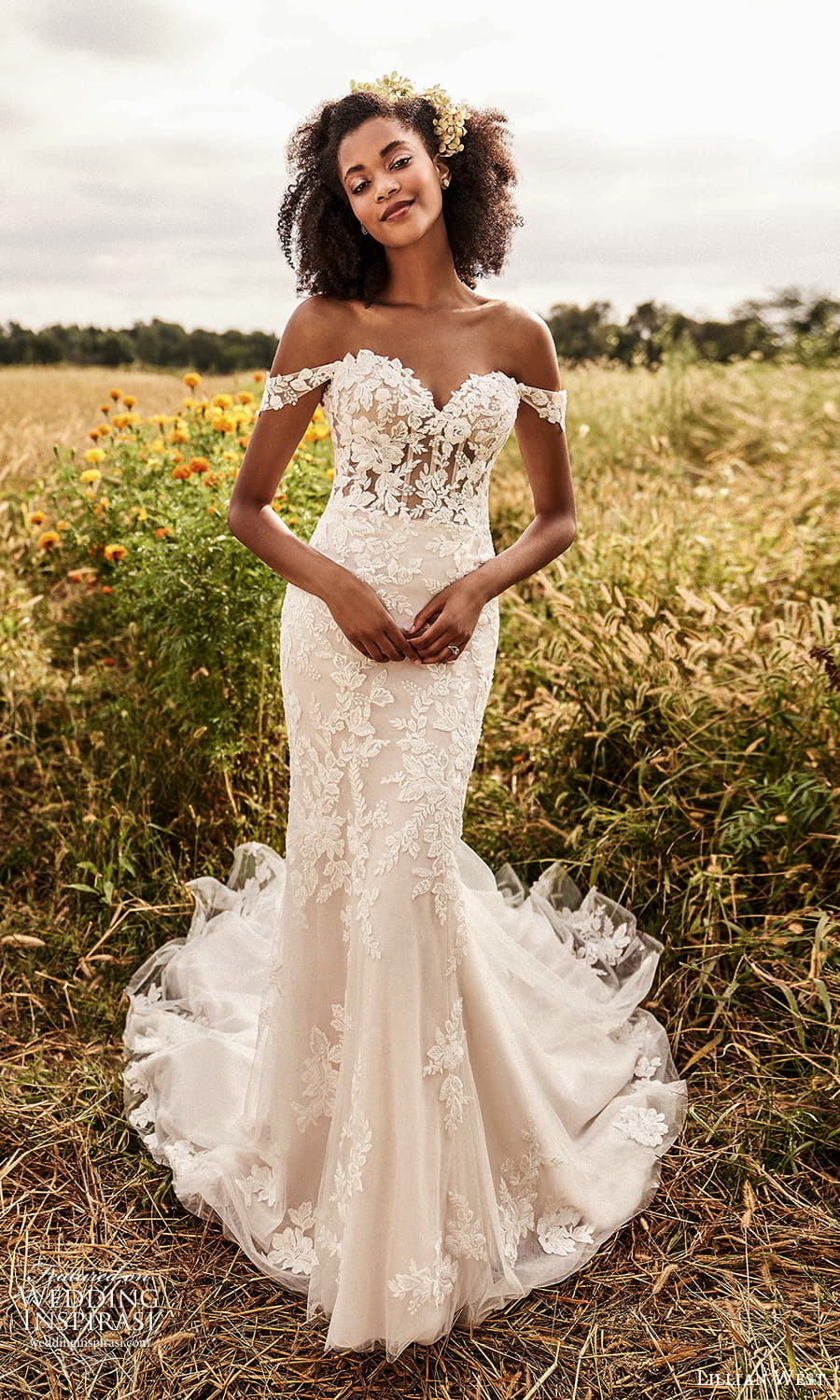 lillian west fall 2021 bridal off shoulder straps sweetheart neckline fully embellished lace sheath wedding dress chapel train (9) mv lillian west fall 2021 bridal off shoulder straps sweetheart neckline fully embellished lace sheath wedding dress chapel train (9) mv