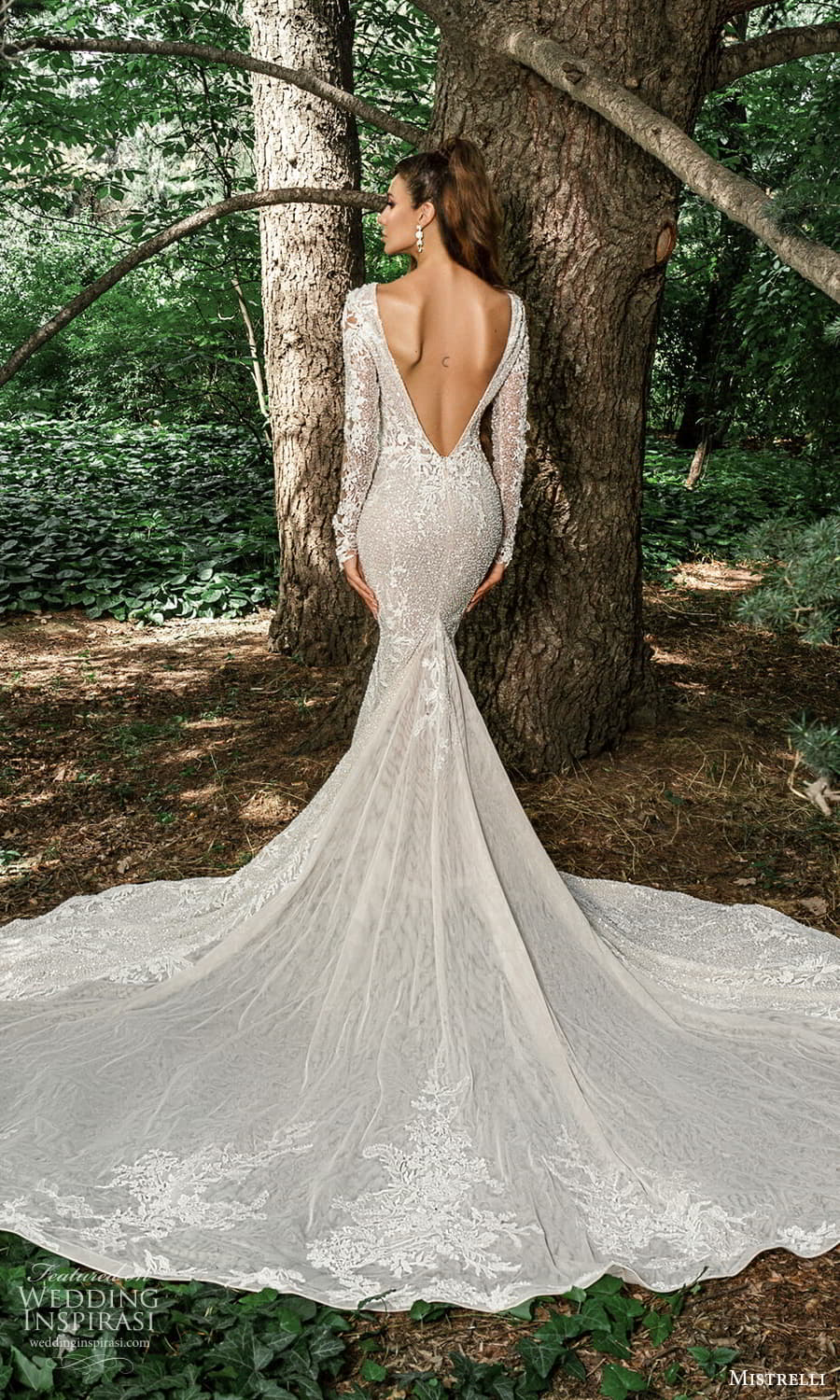 mistrelli 2022 misteriosa bridal long sleeve plunging v neckline fully embellished sheath wedding dress chapel train v back (12) bv mistrelli 2022 misteriosa bridal long sleeve plunging v neckline fully embellished sheath wedding dress chapel train v back (12) bv