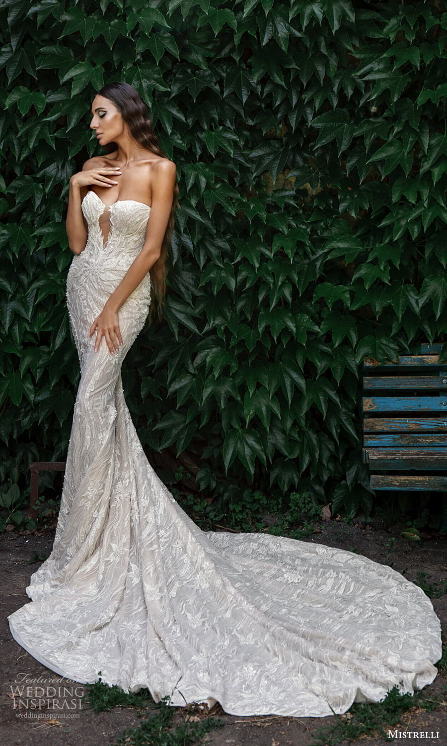 mistrelli 2022 misteriosa bridal strapless sweetheart neckline fully embellished sheath wedding dress chapel train (7) mv mistrelli 2022 misteriosa bridal strapless sweetheart neckline fully embellished sheath wedding dress chapel train (7) mv