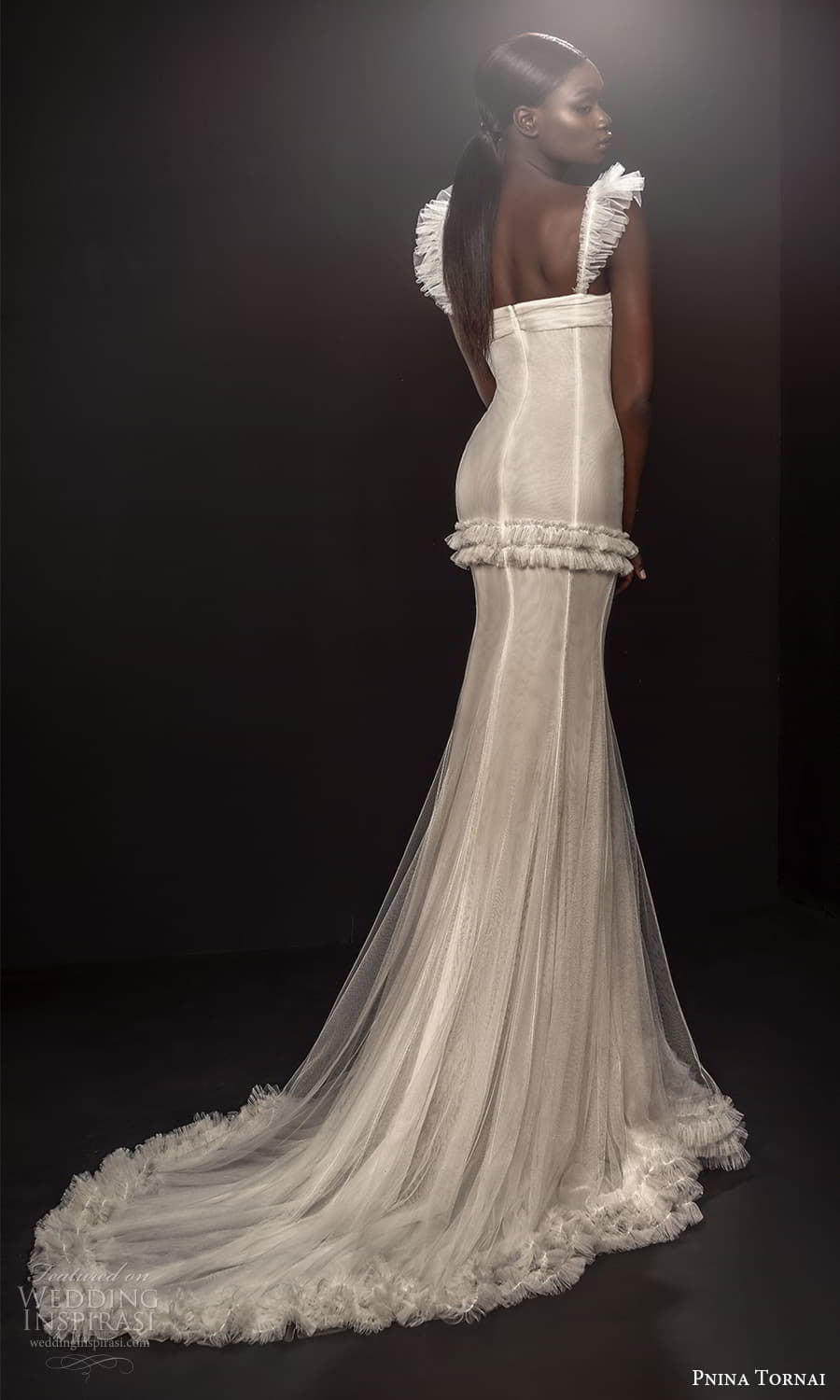 pnina tornai 2021 bridal sleeveless long sleeve sweetheart v neckline fully embellished lace a line wedding dress (1) bv