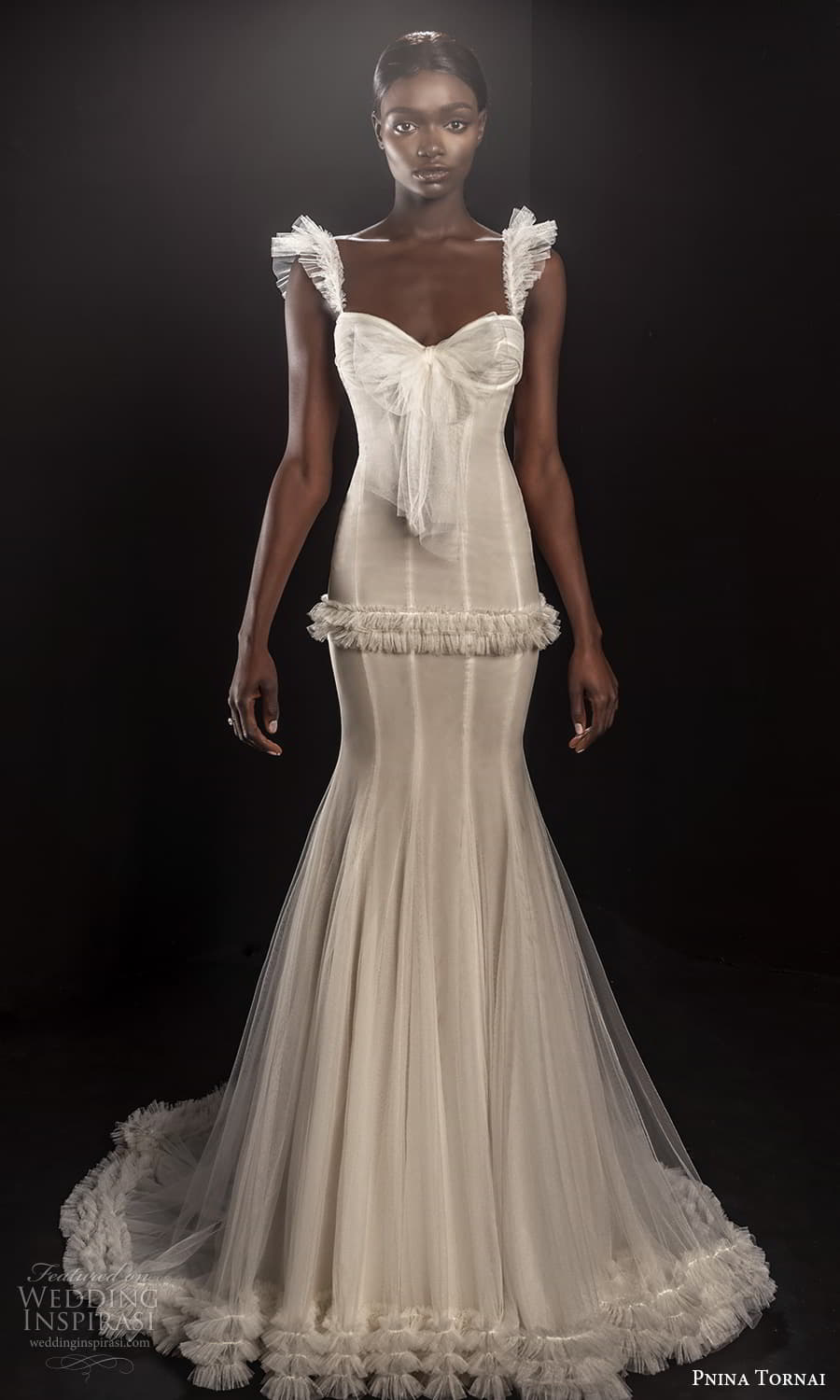 pnina tornai 2021 bridal sleeveless long sleeve sweetheart v neckline fully embellished lace a line wedding dress (1) fv 