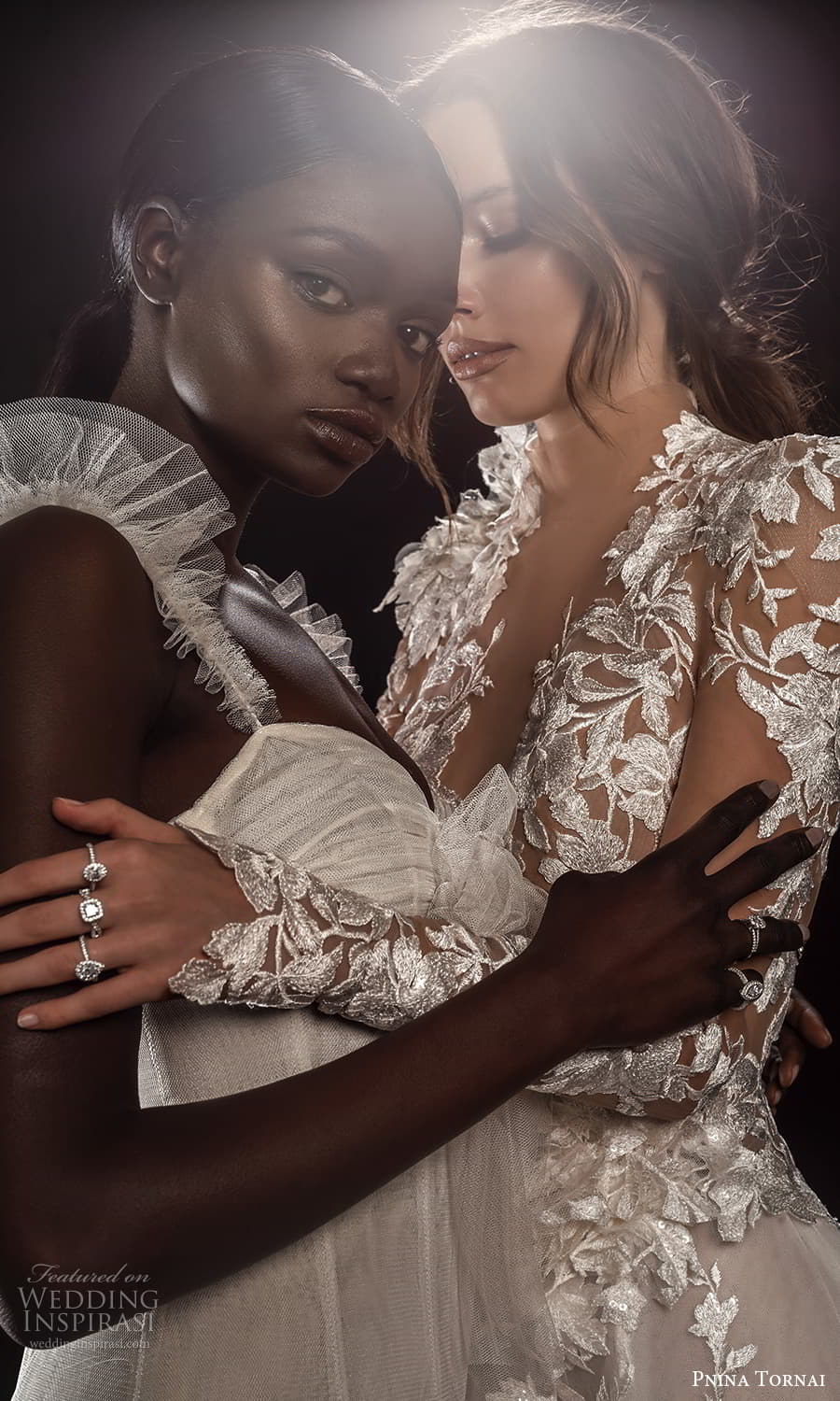 pnina tornai 2021 bridal sleeveless long sleeve sweetheart v neckline fully embellished lace a line wedding dress (1) zv pnina tornai 2021 bridal sleeveless long sleeve sweetheart v neckline fully embellished lace a line wedding dress (1) zv