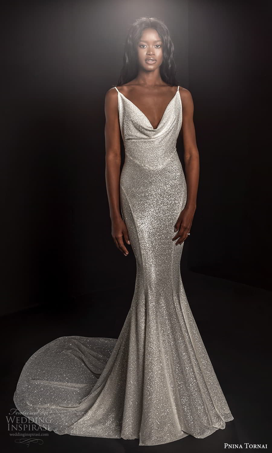 pnina tornai 2021 bridal sleeveless straps cowl neckline fully embellished sheath wedding dress chapel train (6) mv pnina tornai 2021 bridal sleeveless straps cowl neckline fully embellished sheath wedding dress chapel train (6) mv