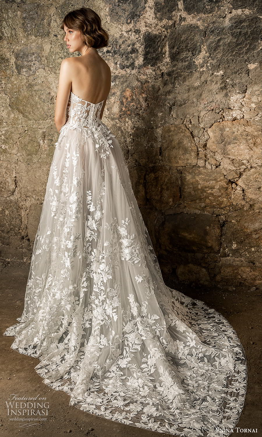 pnina tornai 2021 bridal strapless sweetheart neckline embellished bodice a line ball gown wedding dress chapel train blush (10) bv pnina tornai 2021 bridal strapless sweetheart neckline embellished bodice a line ball gown wedding dress chapel train blush (10) bv