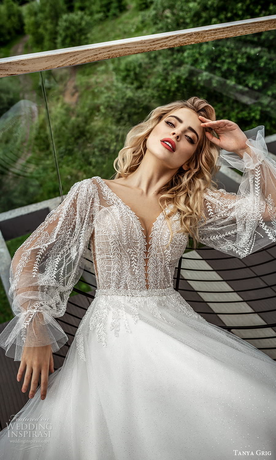tanya grig 2022 bridal sheer bishop sleeve plunging v neckline embellished bodice a line wedding dress chapel train (16) mv tanya grig 2022 bridal sheer bishop sleeve plunging v neckline embellished bodice a line wedding dress chapel train (16) mv