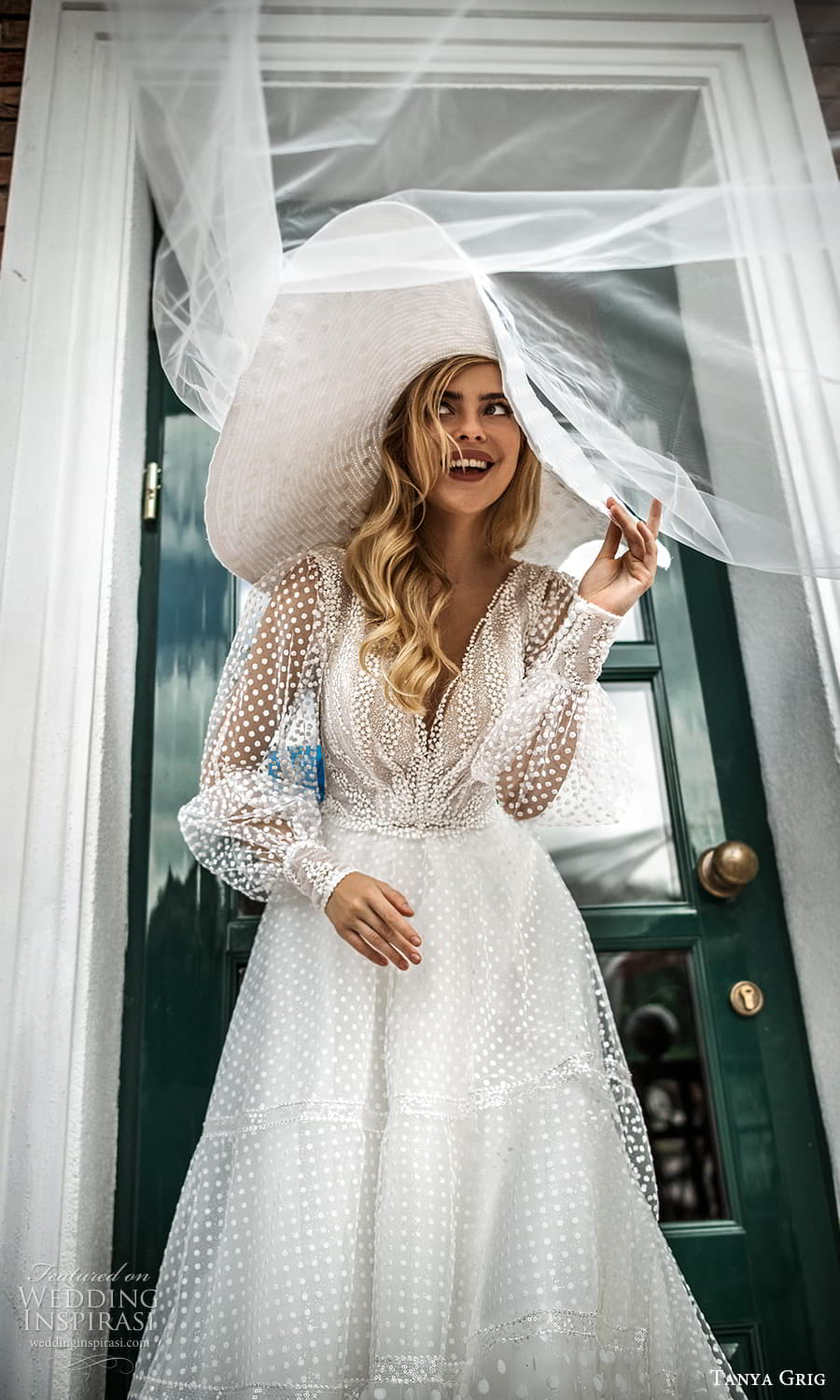 tanya grig 2022 bridal sheer bishop sleeve v neckline embellished bodice clean skirt a line wedding dress chapel train (22) zv tanya grig 2022 bridal sheer bishop sleeve v neckline embellished bodice clean skirt a line wedding dress chapel train (22) zv