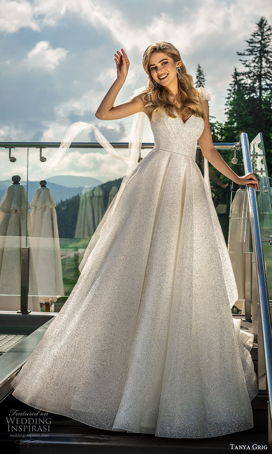 tanya grig 2022 bridal strapless sweetheart neckline fully embellished a line ball gown wedding dress chapel train (13 ) mv