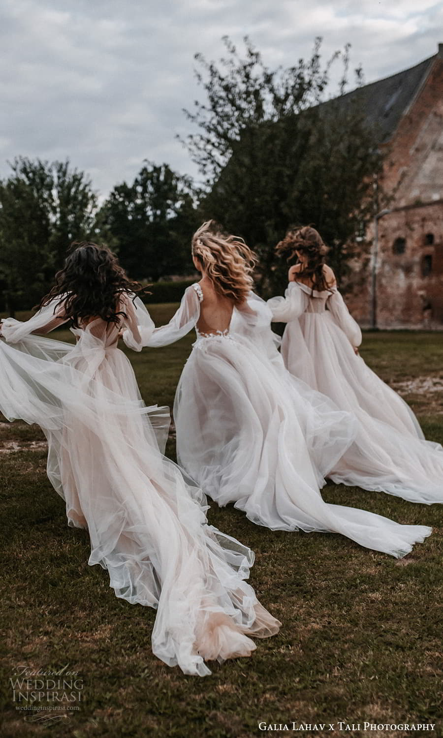 gala galia lahav 2022 capsule bridal long sheer bishop puff sleeves plunging v neckline pleated bodice a line wedding dress sheer skirt blush chapel train (2) bv gala galia lahav 2022 capsule bridal long sheer bishop puff sleeves plunging v neckline pleated bodice a line wedding dress sheer skirt blush chapel train (2) bv