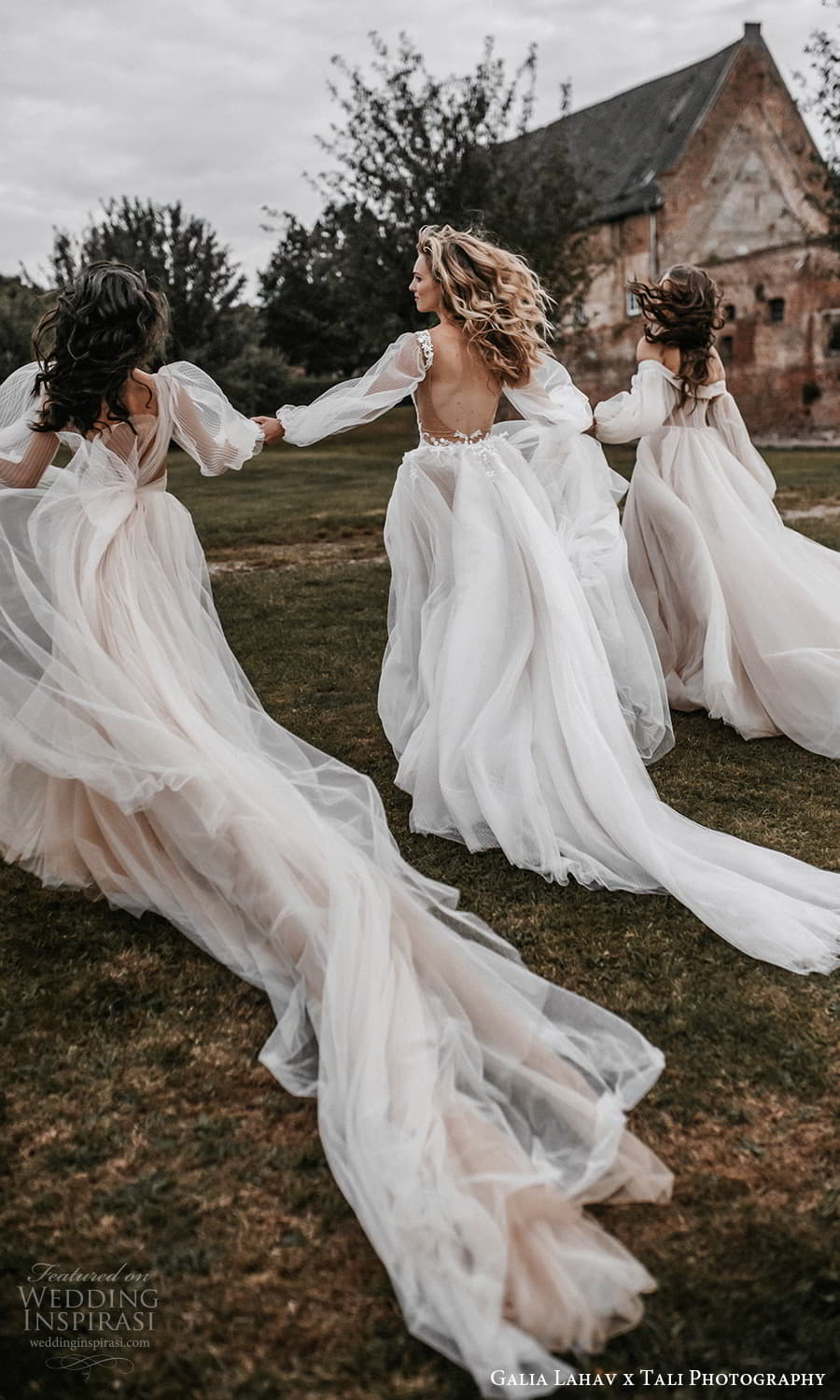 gala galia lahav 2022 capsule bridal long sheer bishop puff sleeves plunging v neckline pleated bodice a line wedding dress sheer skirt blush chapel train (2) bv gala galia lahav 2022 capsule bridal long sheer bishop puff sleeves plunging v neckline pleated bodice a line wedding dress sheer skirt blush chapel train (2) bv