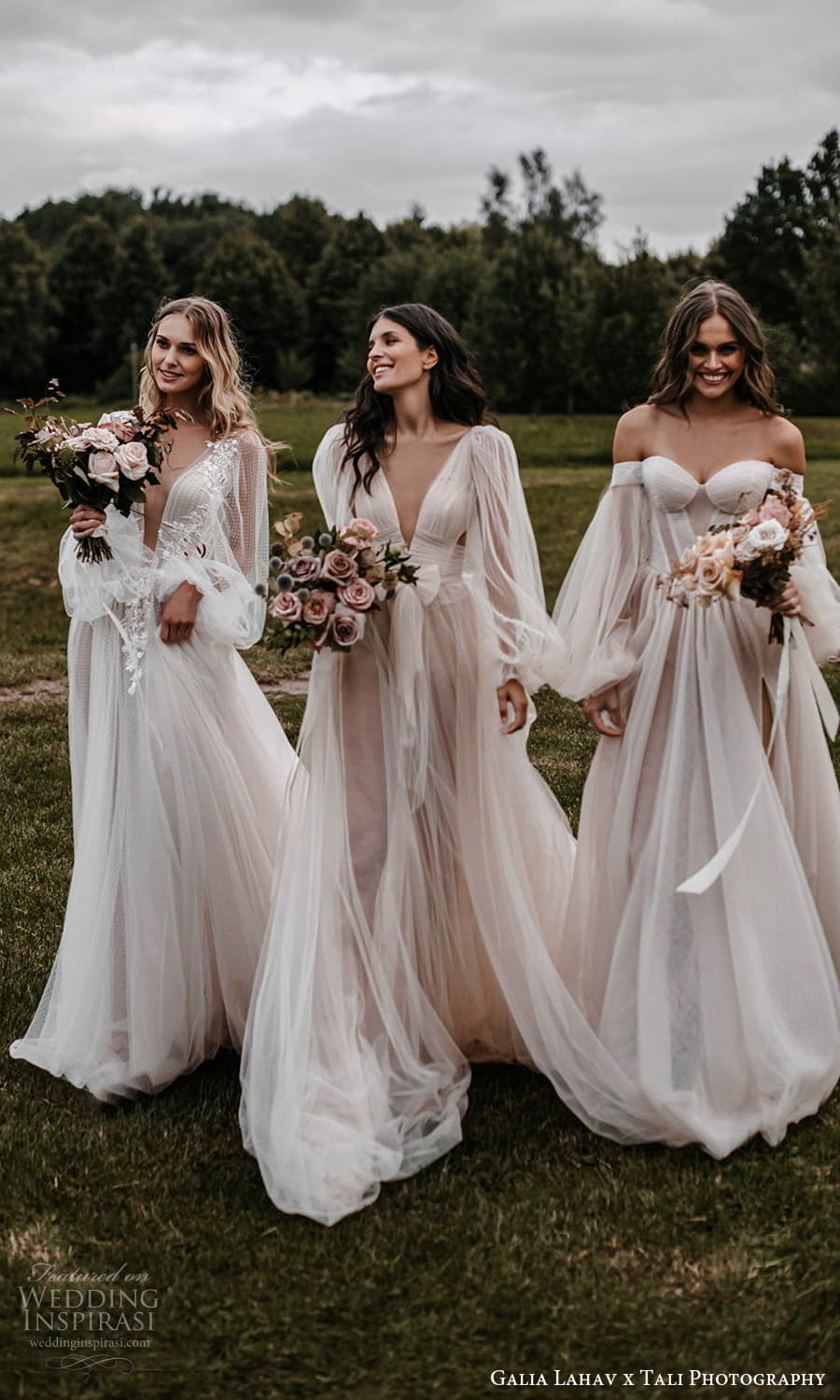 gala galia lahav 2022 capsule bridal long sheer bishop puff sleeves plunging v neckline pleated bodice a line wedding dress sheer skirt blush chapel train (2) mv gala galia lahav 2022 capsule bridal long sheer bishop puff sleeves plunging v neckline pleated bodice a line wedding dress sheer skirt blush chapel train (2) mv