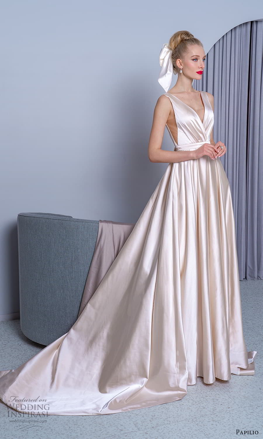 papilio 2022 bridal sleeveless straps v neckline clean minimalist a line ball gown wedding dress chapel train (15) mv papilio 2022 bridal sleeveless straps v neckline clean minimalist a line ball gown wedding dress chapel train (15) mv