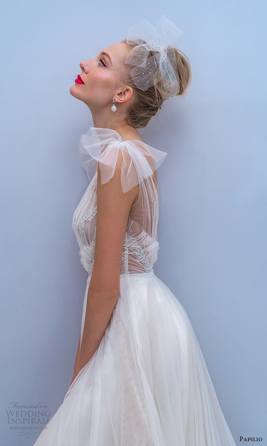 papilio 2022 bridal sleeveless straps v neckline embellished bodice a line wedding dress chapel train (11) zsv