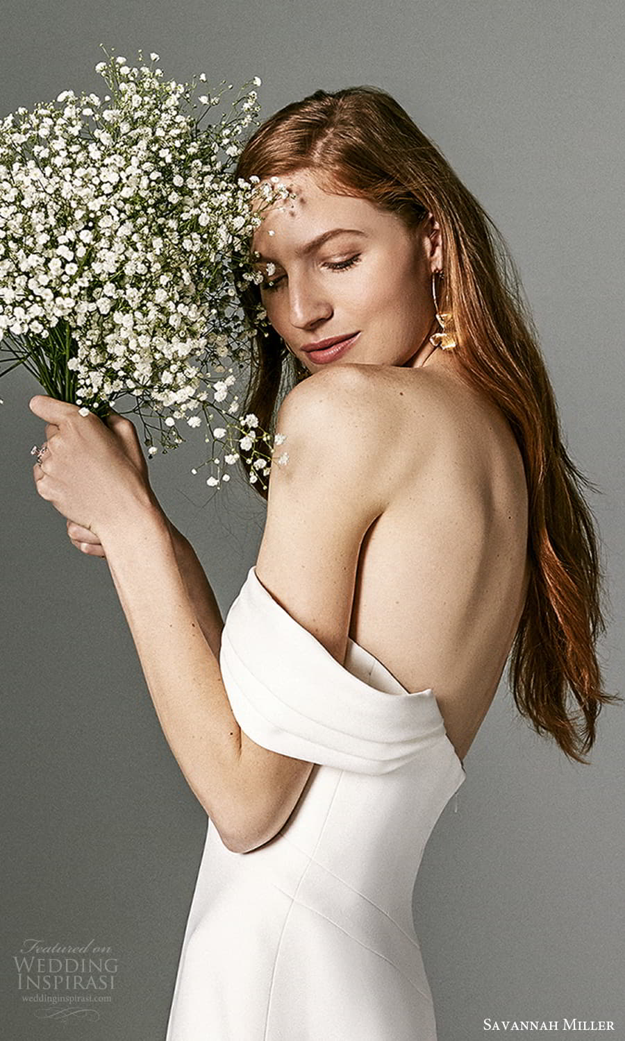 savannah miller spring 2022 bridal off shoulder straps curved neckline clean minimalist fit flare wedding dress chapel train (9) sv savannah miller spring 2022 bridal off shoulder straps curved neckline clean minimalist fit flare wedding dress chapel train (9) sv