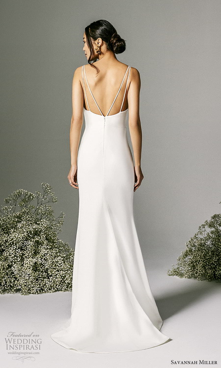 savannah miller spring 2022 bridal sleeveless straps straight across cowl neckline clean minimalist sheath wedding dress chapel train (4) bv savannah miller spring 2022 bridal sleeveless straps straight across cowl neckline clean minimalist sheath wedding dress chapel train (4) bv