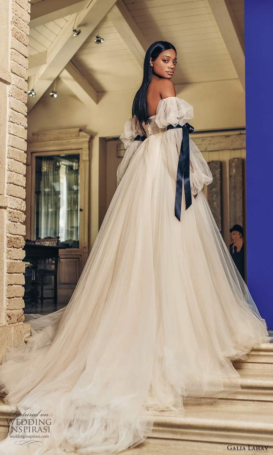 galia lahav fall 2022 couture bridal detached puff sleeve strapless sweetheart neckline ruched bodice a line ball gown wedding dress chapel train (9) bv galia lahav fall 2022 couture bridal detached puff sleeve strapless sweetheart neckline ruched bodice a line ball gown wedding dress chapel train (9) bv