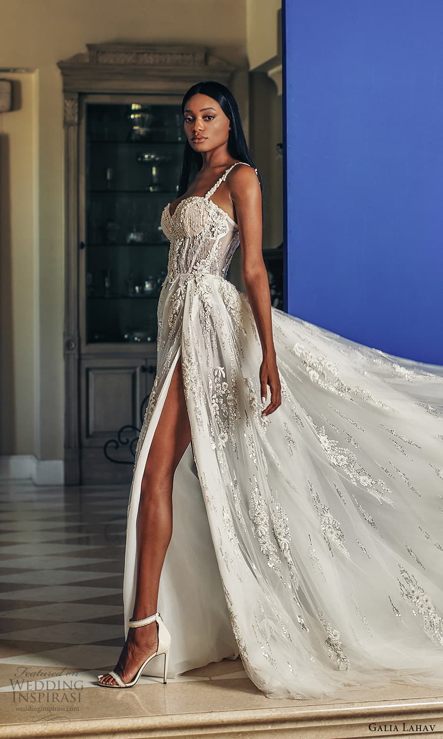 galia lahav fall 2022 couture bridal sleeveless straps sweetheart neckline fully embellished a line ball gown wedding dress chapel train slit skirt (10) sv galia lahav fall 2022 couture bridal sleeveless straps sweetheart neckline fully embellished a line ball gown wedding dress chapel train slit skirt (10) sv