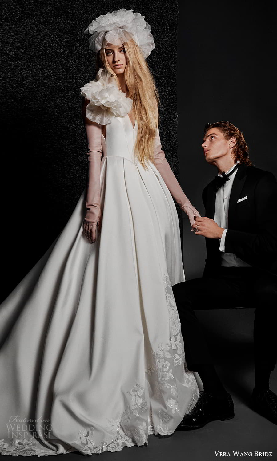 vera wang bride pronovias fall 2021 bridal glove sleeveless straps v neckline clean minimalist ball gown wedding dress chapel train (38) mv vera wang bride pronovias fall 2021 bridal glove sleeveless straps v neckline clean minimalist ball gown wedding dress chapel train (38) mv