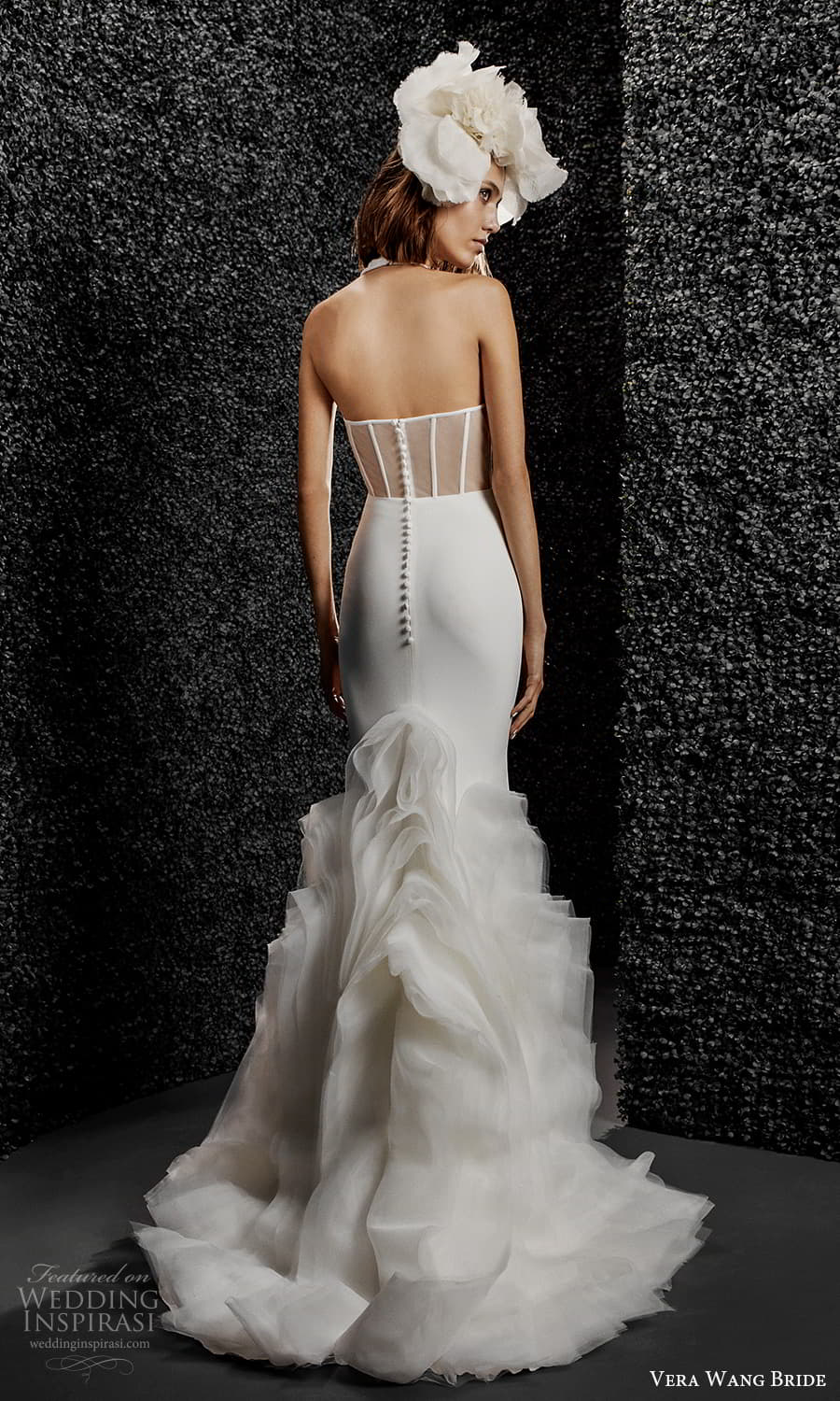 vera wang bride pronovias fall 2021 bridal sleeveless straps plunging v halter neckline clean minimalist sheath wedding dress chapel train (7) bv vera wang bride pronovias fall 2021 bridal sleeveless straps plunging v halter neckline clean minimalist sheath wedding dress chapel train (7) bv