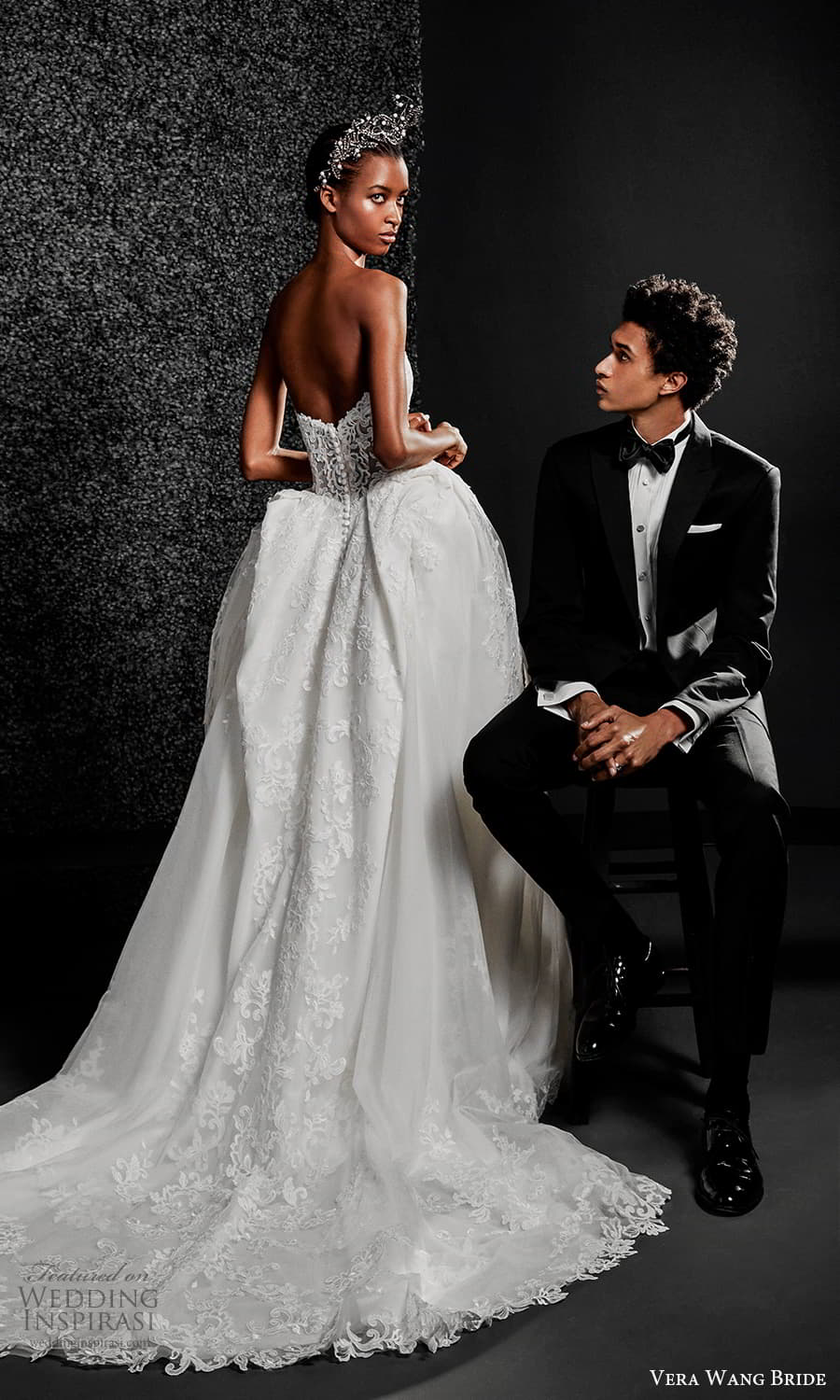vera wang bride pronovias fall 2021 bridal strapless straight across neckline fully embellished lace a line ball gown wedding dress chapel train (5) bv vera wang bride pronovias fall 2021 bridal strapless straight across neckline fully embellished lace a line ball gown wedding dress chapel train (5) bv