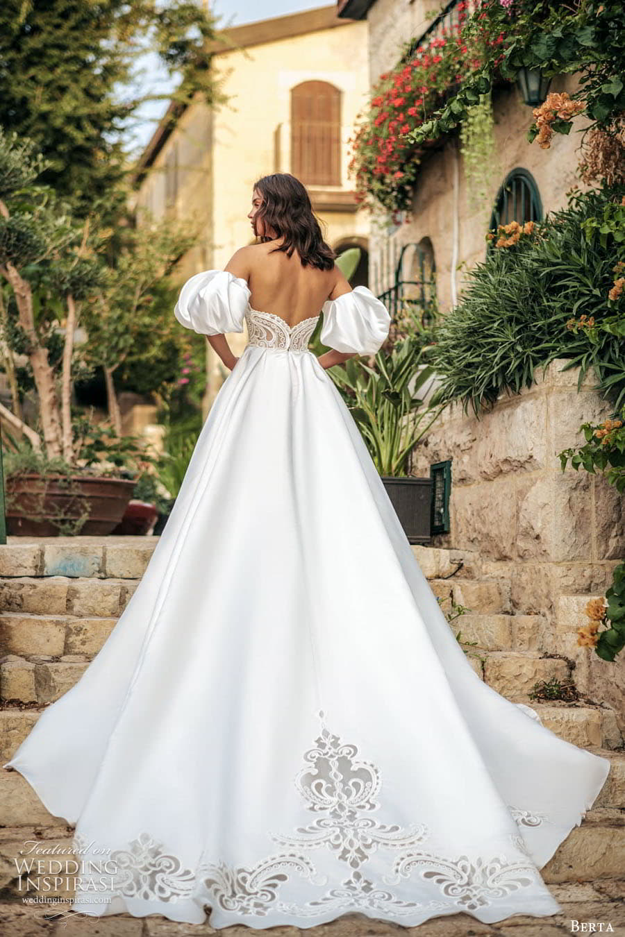 berta fall 2022 bridal detached short puff sleeve strapless sweetheart neckline embellished bodice clean skirt a line ball gown wedding dress chapel train (16) bv berta fall 2022 bridal detached short puff sleeve strapless sweetheart neckline embellished bodice clean skirt a line ball gown wedding dress chapel train (16) bv