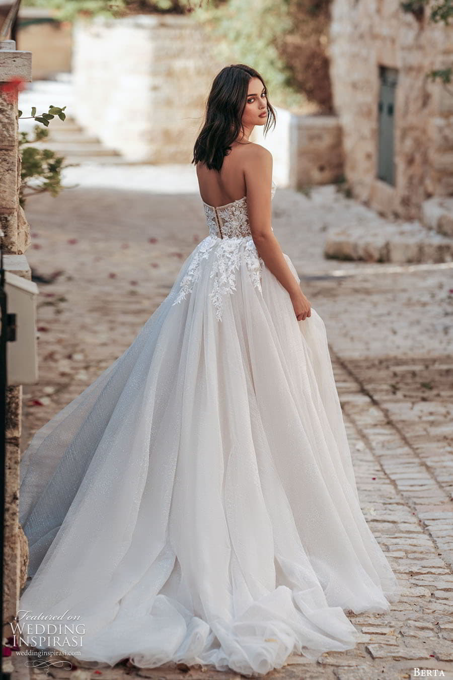 berta fall 2022 bridal strapless sweetheart neckline embellished bodice a line ball gown wedding dress chapel train slit skirt (15) bv berta fall 2022 bridal strapless sweetheart neckline embellished bodice a line ball gown wedding dress chapel train slit skirt (15) bv