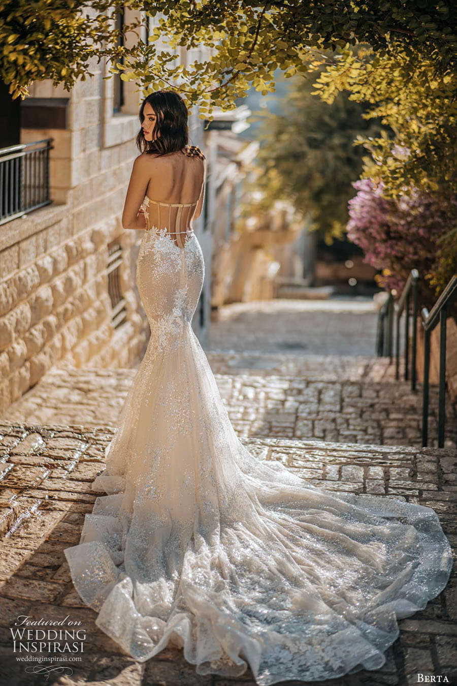berta fall 2022 bridal strapless sweetheart neckline fully embellished lace mermaid wedding dress (3) bv