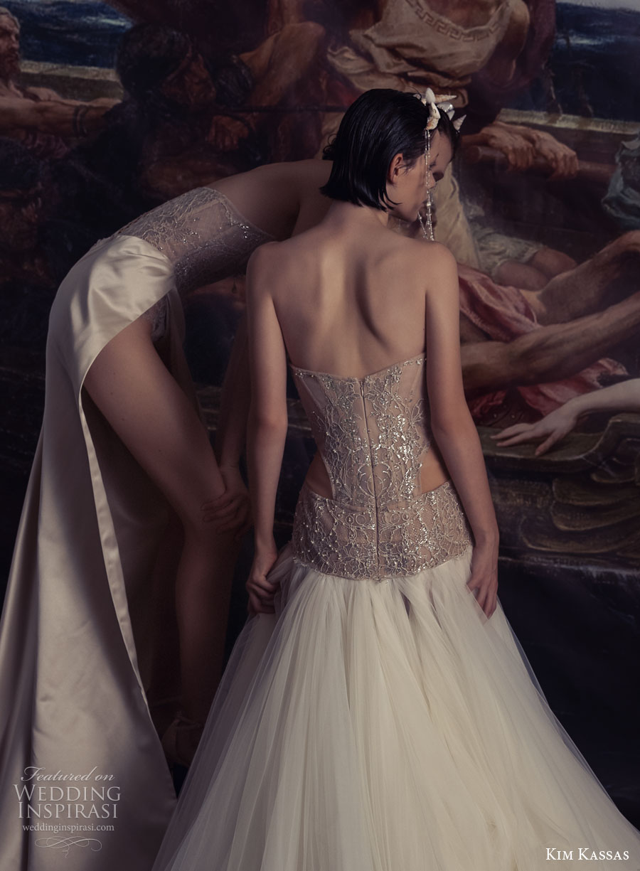kim kassa couture fall 2022 bridal strapless sweetheart neckline heavily embellished bodice glamorous modified a line wedding dress slit skirt chaple train (2) bv kim kassa couture fall 2022 bridal strapless sweetheart neckline heavily embellished bodice glamorous modified a line wedding dress slit skirt chaple train (2) bv